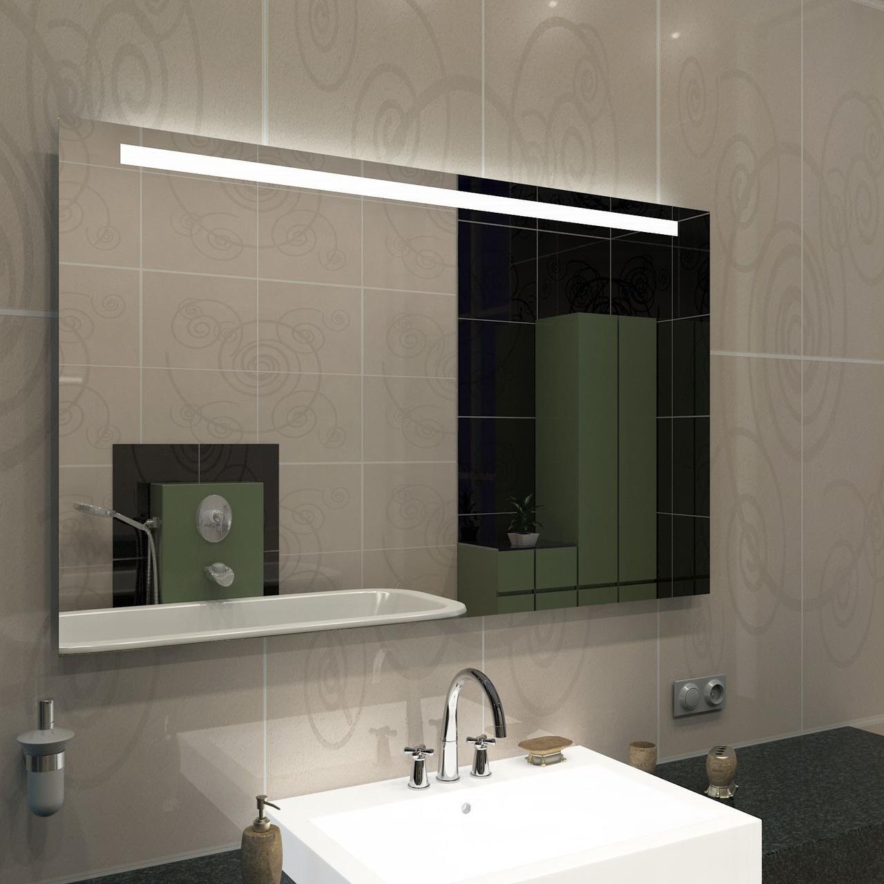 Дзеркало з LED-підсвіткою 120х80 настінне з LED-підсвіткою для ванної кімнати