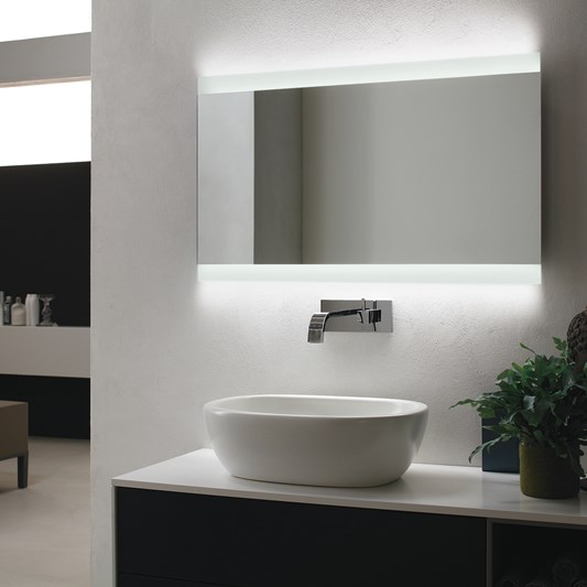 Дзеркало з LED-підсвіткою 110х80 настінне з LED-підсвіткою для ванної кімнати