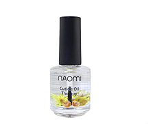 Масло для кутикули Naomi кольорове, Лімон, 15 мл