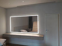 Дзеркало з LED-підсвіткою 140х80 настінне з LED-підсвіткою для ванної кімнати