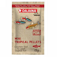 Корм для мальков и мелких рыб в гранулах Dajana MINI TROPICAL PELLETS 80 мл/15 г