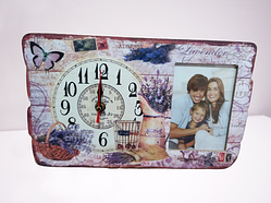 🔥Годинник настільний з фото рамкою 26×25 см