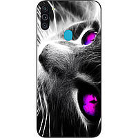 Силіконовий чохол для Samsung A11 Galaxy A115F з картинкою Красивий кіт