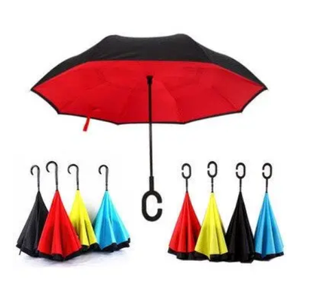 Парасолька Zp-brella - Парасолька зворотного Складення "Umbrella" Однотонна Мікс, фото 1