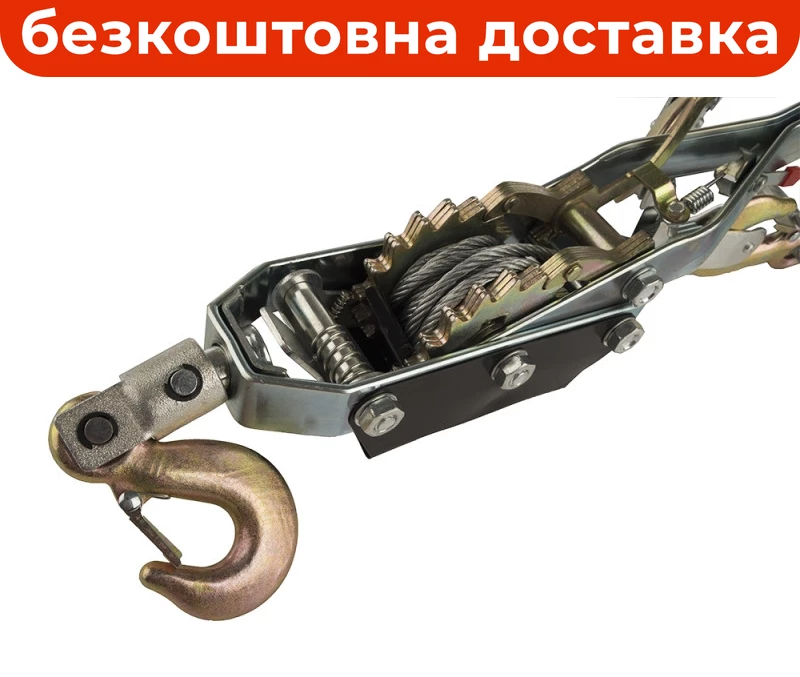 Лебідка важільна Sturm 4т, 2 хр.кол., Трос-3м 1091-07-4000
