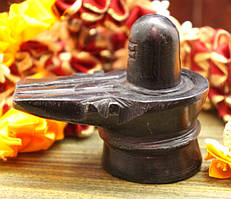 Шива — Лінгам із чорного мармуру (20х32х29 см)
