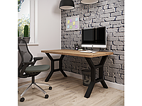 Письменный стол, офисный стол в стиле лофт, обеденный стол Хенк Металл-Дизайн высота 75см 115 см.