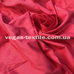 Штапель Однотонний Малиновий
