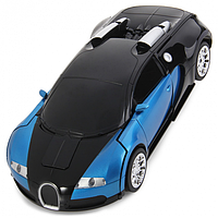 Машина-трансформер с пультом UTM Bugatti Veyron Blue! Quality