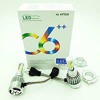 Комплект H4 2 LED лампы светодиодные головного света 12 в COB 36 Вт 5500 Lm C6++ HeaDLight! Quality