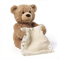 Мишка Пикабу детская интерактивная мягкая игрушка медвежонок 30 см коричневый! Quality