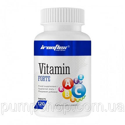 Вітаміни Ironflex Vitamin Forte 120 таб. (уцінка термін по 12.22), фото 1