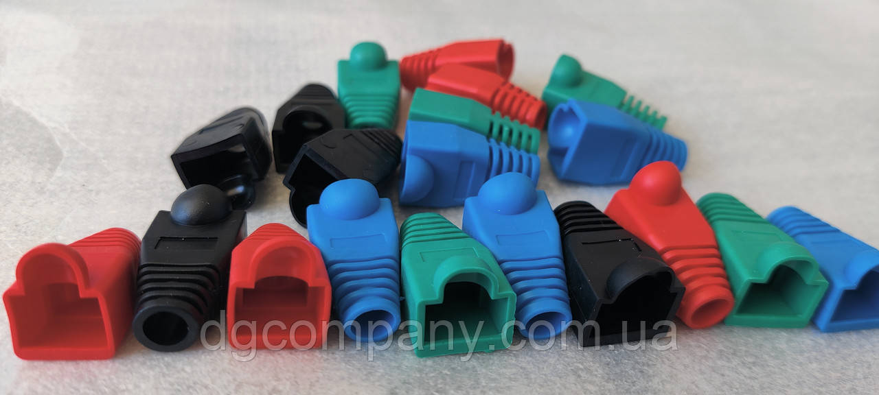 Ковпачок на роз'єм RJ45 кольоровий, 100 шт.