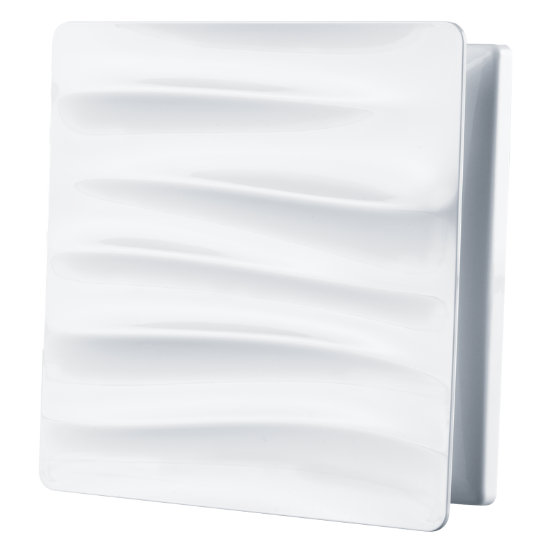 Вентиляційна решітка Вентс МВ 100 Вейв Декор біла