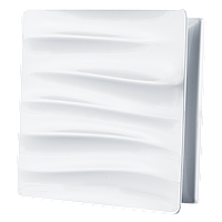 Вентиляційна решітка Вентс МВ 100 Вейв Декор біла