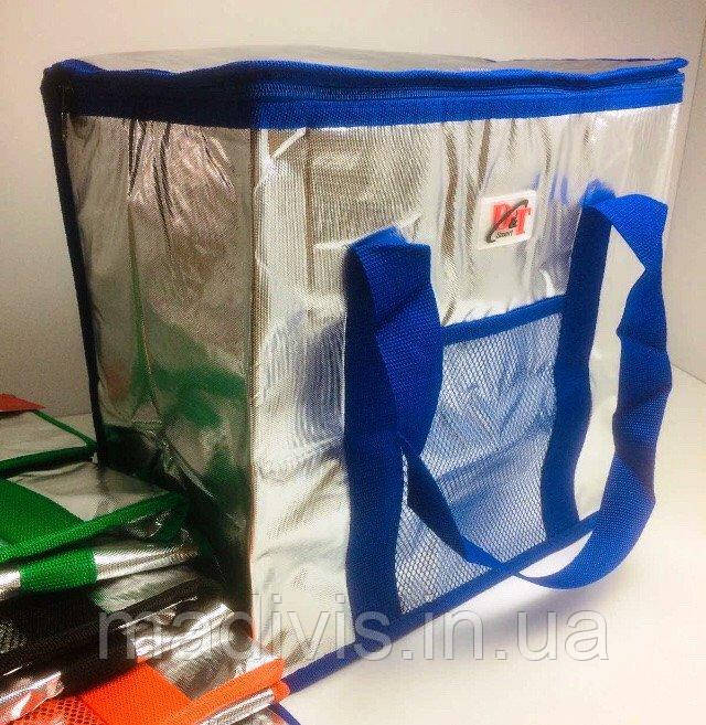 Термосумка 34х22х36 см. (26 л) Cooling Bag DT-4250 / Сумка холодильник / Сумка для доставки еды - фото 4 - id-p1433174912