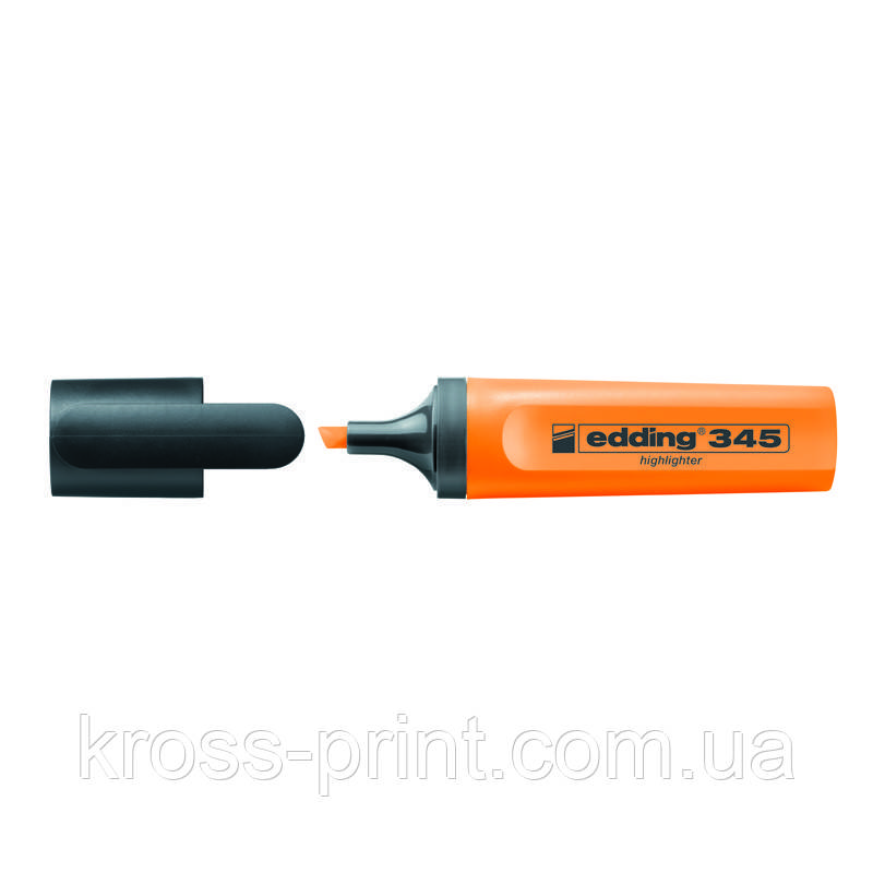 Маркер Highlighter e-345 2-5 мм клинуватий жовтогарячий