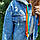 Жіноча джинсова куртка Diesel оверсайз (oversize). Джинсова парка, піджак із капюшоном, фото 9