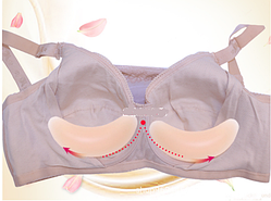 Силіконові вкладки в купальник, бюстгальтер моделювальні push up пушап 80 г 2 шт.