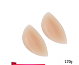 Великі силіконові вкладки у формі "Варенник" 170 г у бюстгальтер моделювальні push up пушап 2 шт., фото 3