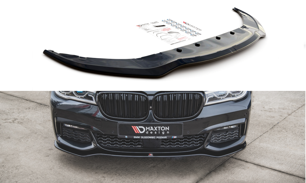 Сплітер BMW G11 G12 M Sport (15-18) елерон тюнінг обвіс (V1)