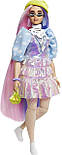 Лялька Барбі Екстра в салатовій шапочці GVR05 Barbie Extra Doll #2 in Shimmery Look with Pet Puppy Оригінал, фото 6