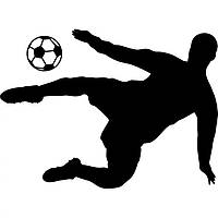 Вінілова наклейка на автомобіль - Футболіст v4