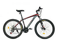 Горный велосипед Azimut 40D 29 дюймов. Дисковые тормоза. Рама 17" и 19. Серо-Красный