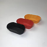 Тарталетки паперові для еклерів і десертів, 80*35 мм, чорні (50 шт.), фото 2