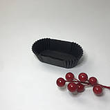 Тарталетки паперові для еклерів і десертів, 80*35 мм, чорні (50 шт.), фото 5