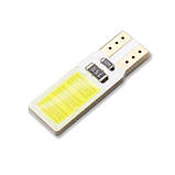 Світлодіодна автомобільна лампа T10 W2,1x9,5d COB 12V WHITE з обманкою, друкована плата, фото 3