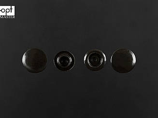 Кнопки пластик Т-5, 11,7 мм, кол. D19 чорний (1000 шт / уп.)