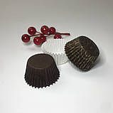 Паперова форма для цукерок, 30*24 мм, коричнева (60 шт.), фото 2