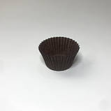 Паперова форма для цукерок, 30*24 мм, коричнева (60 шт.), фото 3