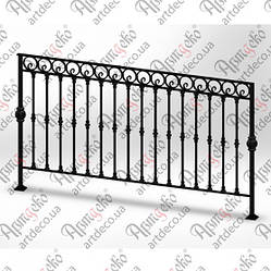 Балконна огорожа 2000х950. КОМПЛЕКТ ЕЛЕМЕНТІВ