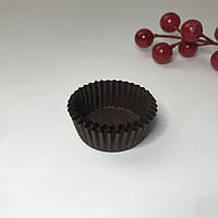 Бумажная форма для конфет, 30*16 мм, коричневая (100 шт.)
