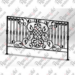 Кована огорожа балконів 2000х1200(950). КОМПЛЕКТ ЕЛЕМЕНТІВ