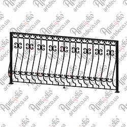 Балконна огорожа. КОМПЛЕКТ ЕЛЕМЕНТІВ 2560х1135