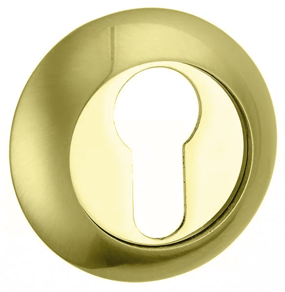 Накладка для серцевини для замка врізного YU-TL Z/042 PZ Rosete MRG/RG золото мат. 311515, фото 1