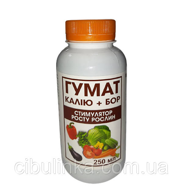 Добриво Гумат Калію + Бор (стимулятор росту) Агро-Захист 250 мл, фото 1