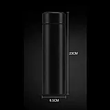 Розумний термос з індикатором температури Чорний, фото 2