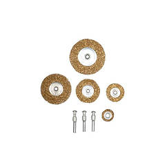 Н-р щіток-крацовок Sigma 9010021 торцевих рифлених 5шт