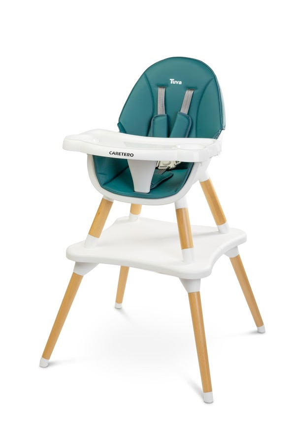 Стільчик для годування 2 в 1 Caretero Tuva Dark Green, фото 1