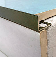 Торцевий профіль на плитку до 12 мм. АП 12 L-2.7 м. Бронза оливка (краш)