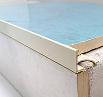 Торцевий профіль для плитки до 12 мм АП 12 Білий (матовий) L-2.7 м.