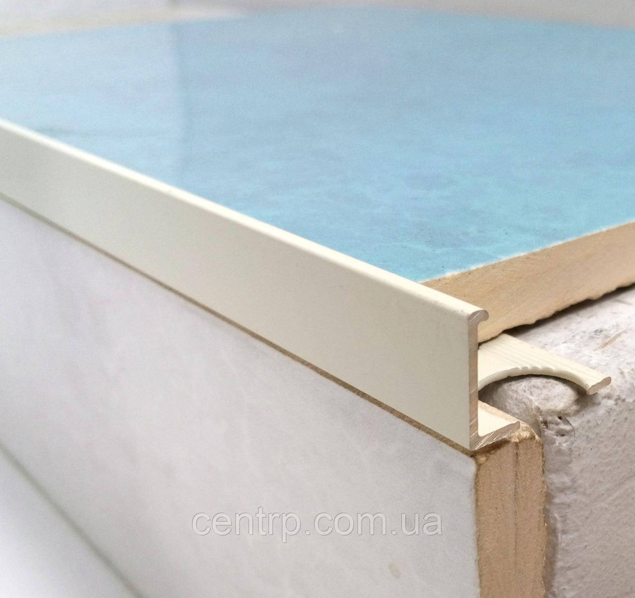 Торцевой Профиль для Плитки до 12 Мм АП 12 Белый (матовый) L-2.7 М ...