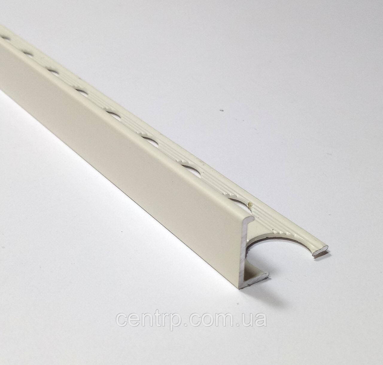 Торцевой профиль для плитки до 12 мм АП 12 Белый (матовый) L-2.7 м. - фото 3 - id-p939238421