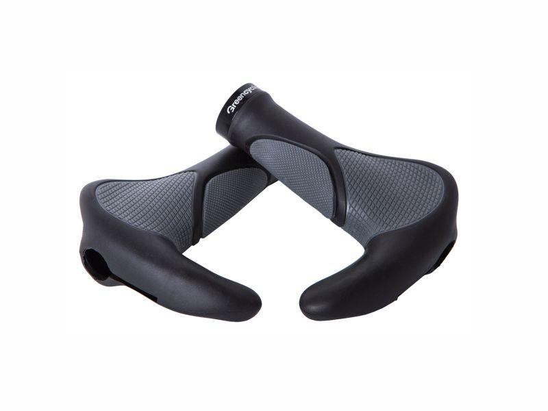 Ручки руля Green Cycle GGR-512 140mm Чорно-Сірий