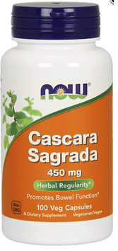 Каскара Саграда (жостір) - Now foods Cascara Sagrada 450mg / 100 caps