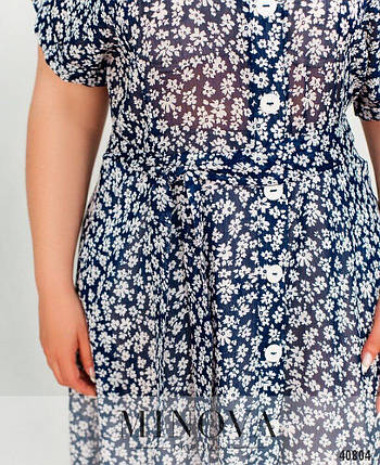 Незначна кольорова сукня на ляпасах, тканину "Креп-Шіфон " 50, 52, 54, 56, 58 розмір 50, фото 2